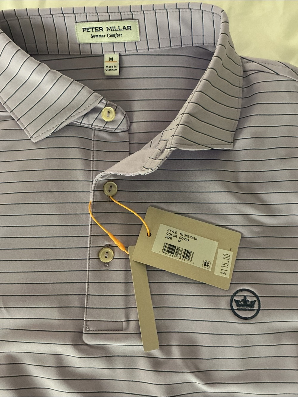 Peter Millar Polo Fall ‘26 Release Brand New NWT Medium Style #MS26EK08S
